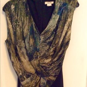 Helmut Lang silk sleeveless blouse